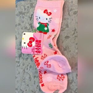 Hello Kitty Pink and Red Festive Socks 7-9
